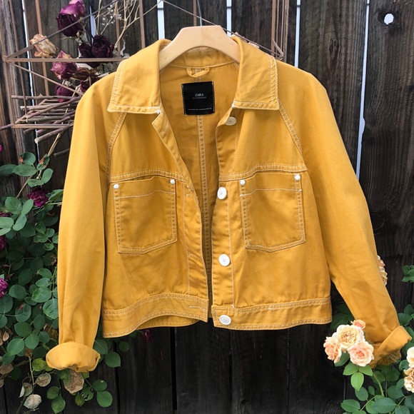 mustard colour jacket zara